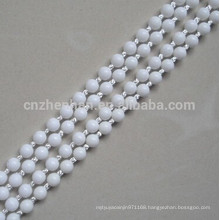 roller blinds plastic ball chain,4.5*6mm white POM ball chain can make endless,(loop) as your want